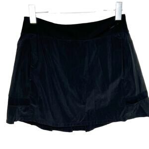 NIKE Womens Tennis Mini Skirt Built-In Shorts Pleated A-Line Black Size Small